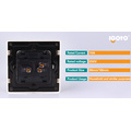 Igoto E9011-G 1 Gang Universal Types of Electrical Switches